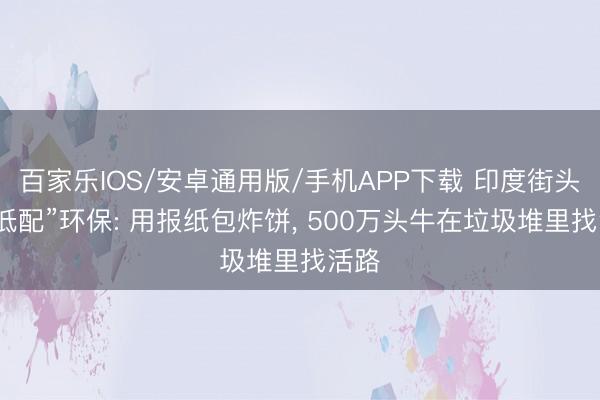百家乐IOS/安卓通用版/手机APP下载 印度街头的“低配”环保: 用报纸包炸饼, 500万头牛在垃圾堆里找活路